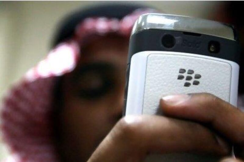 The Middle East is a priority market for the rollout of new BlackBerry smartphones running on BB10.Hamad Olayan / AFP