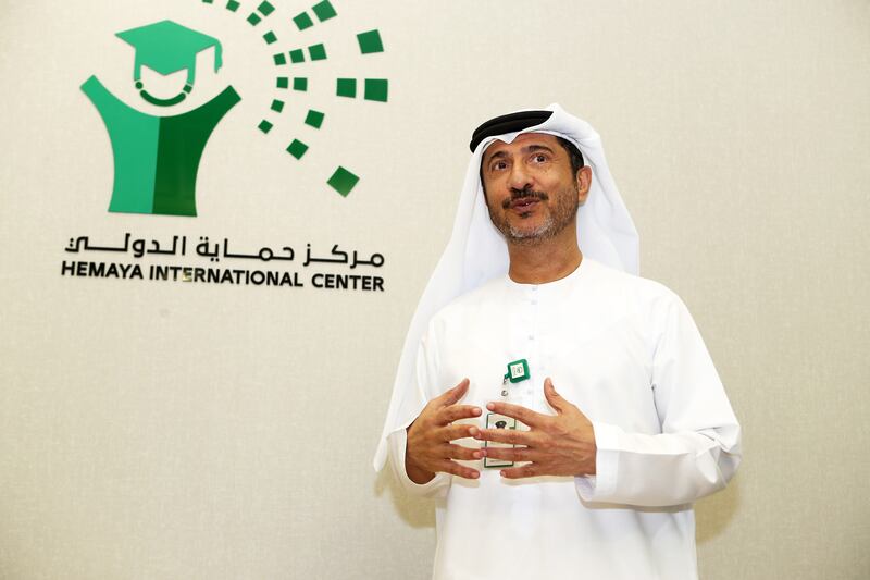 Colonel Dr Abdulrahman Sharaf Al Muamari, Director of Dubai Police's Hemaya International Centre, said the scheme was aimed at helping offenders address the root cause of their issues. Pawan Singh / The National