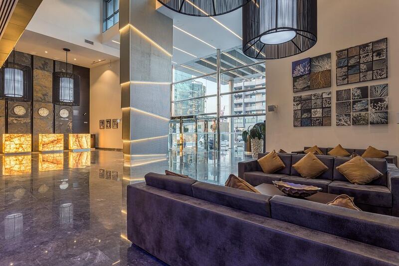 Hotel Lobby at Wyndham Dubai Marina. Courtesy: Wyndham Dubai Marina