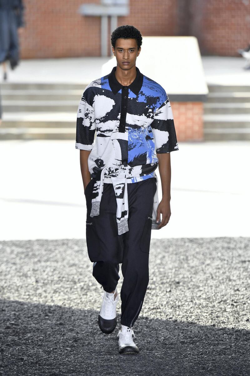 NEW YORK, NEW YORK - SEPTEMBER 09: A model walks the runway at the 3.1 Phillip Lim Ready to Wear Spring/Summer 2020 fashion show during New York Fashion Week on September 09, 2019 in New York City. (Photo by Victor VIRGILE/Gamma-Rapho via Getty Images)