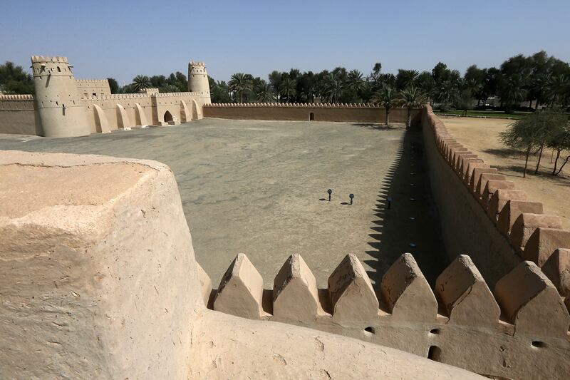 AL AIN  , UNITED ARAB EMIRATES Ð  Feb 4 , 2014 : Inside view of the Al Jahili Fort in Al Ain. ( Pawan Singh / The National ) For Focus. Story by Nick Leech