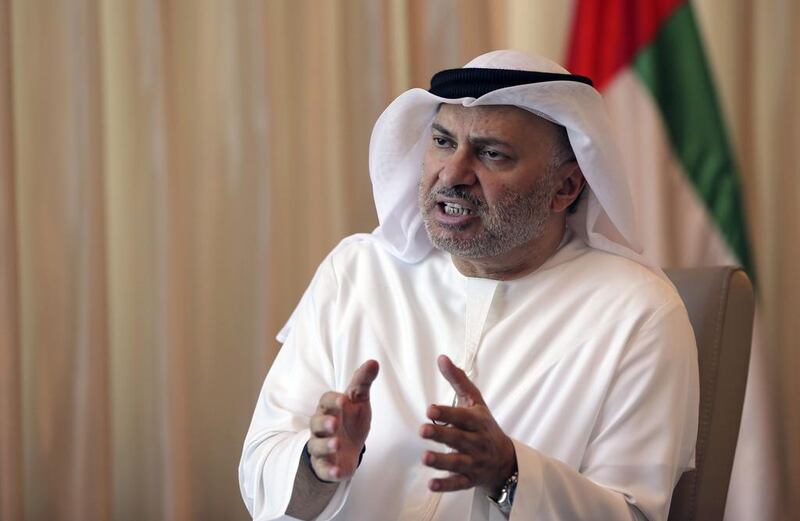 Anwar Gargash, UAE Minister of State for Foreign Affairs, warned Qatar on June 8, 2017, that bringing in outside parties was not a solution to its dispute with GCC allies. Kamran Jebreili / AP Photo / June 9, 2017