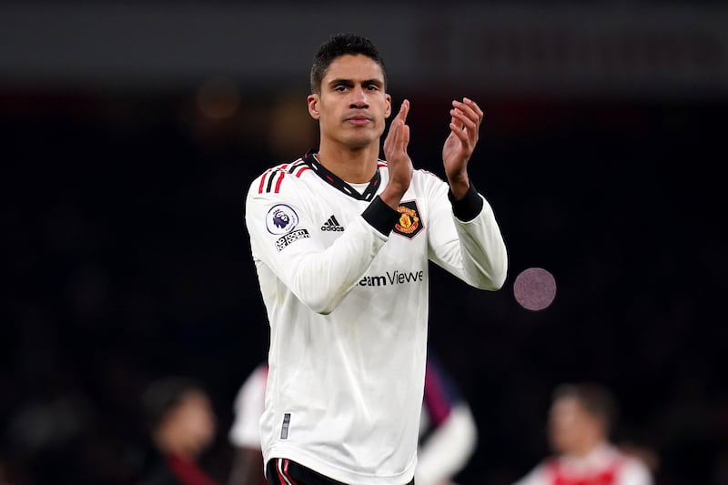 Raphael Varane 7: The most comfortable United defender and not the one targeted by Arsenal. Calm. How did his defence concede three? His mentality is not an issue, but his manager was angry at the end and said: “At this moment I am annoyed. I told the players if you want to win trophies you have to change your mentality.” PA