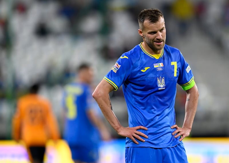 Ukraine's Andriy Yarmolenko has signed for UAE club Al Ain after leaving West Ham United. AP