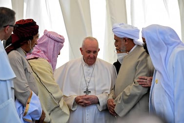 The Pope intends his visit to be for all Iraqis. AFP PHOTO / HO / VATICAN MEDIA