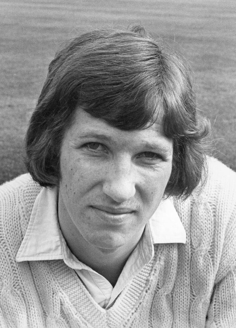 25th August 1977:  Ian Botham, bowler for Somerset and England.  (Photo by Central Press/Getty Images)