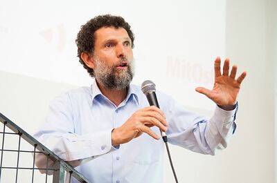 Jailed businessman and activist Osman Kavala, whose case has sparked a diplomatic row betweeen Turkey and Western countries. AFP