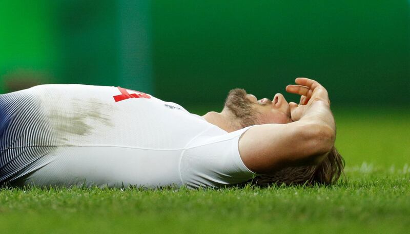 Tottenham's Harry Kane reacts missing a chance to score. Action Images via Reuters