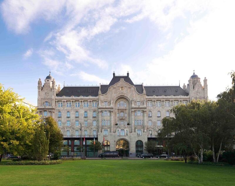The Four Seasons Hotel Gresham Palace Budapest was built at the turn of the 20th century for London’s Gresham Insurance Company. Courtesy Four Seasons Hotels & Resorts