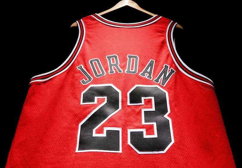 Sotheby's estimates Michael Jordan's jersey will fetch $3-5 million. Sotheby's / AFP