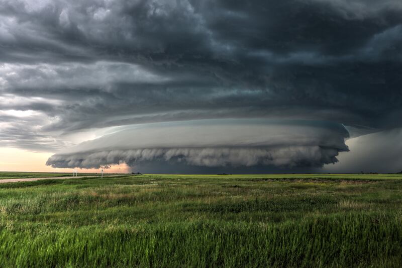 Craig Boehm captured this supercell – a powerful thunderstorm capable of producing tornadoes, large hail, damaging wind gusts and torrential rain.
