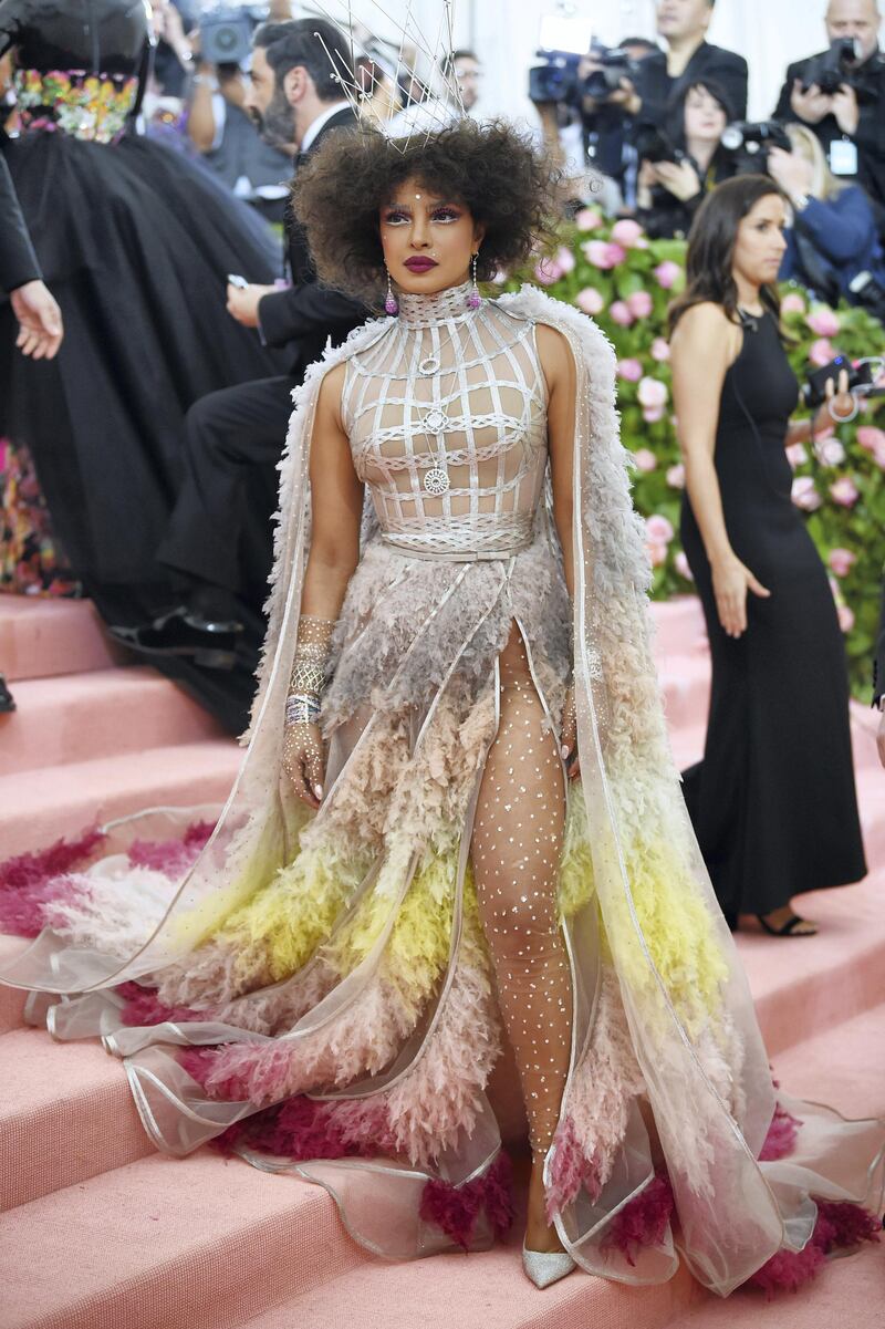 NEW YORK, NEW YORK - MAY 06: Priyanka Chopra attends The 2019 Met Gala Celebrating Camp: Notes on Fashion at Metropolitan Museum of Art on May 06, 2019 in New York City.   Dimitrios Kambouris/Getty Images for The Met Museum/Vogue/AFP