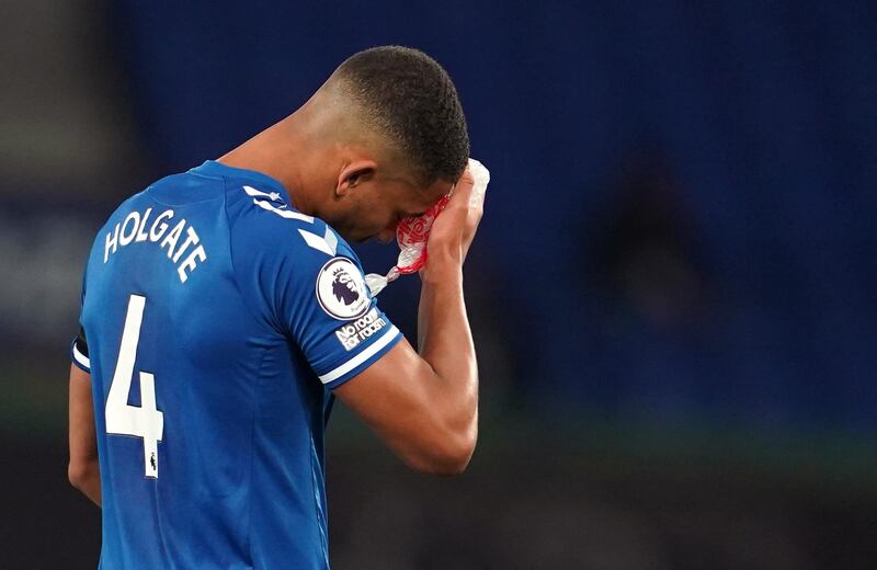 Mason Holgate: 4 – One of the two players at fault for the first and second goal, getting on his knees attempting a diving header after Keane’s misjudged header and allowing Kane a simple finish for the first. The second goal was a mistake between the two again, putting it on a plate for Kane. Reuters