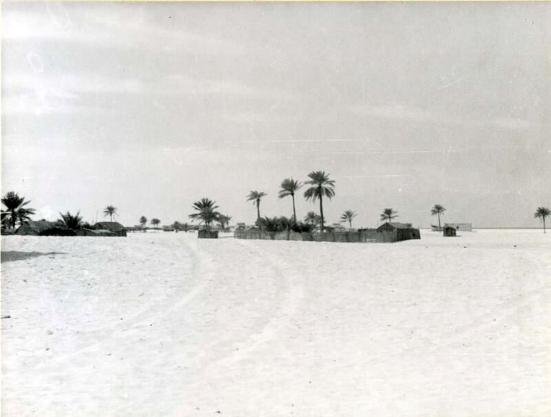 The town of Abu Dhabi in 1953. Photo: BP Archives