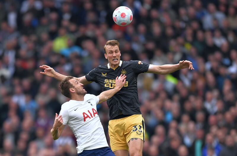 Dan Burn – 4 Booked for a sliding tackle on Kane, much to the centre-back’s dismay. The boyhood Newcastle fan was left in disarray trying to keep Kane at bay as he dominated play in the second half. EPA