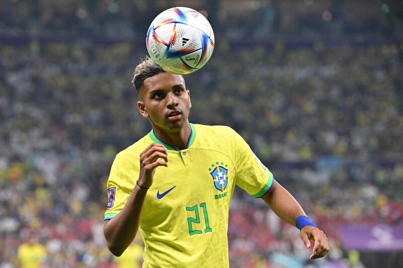 Rodrygo 8 - On for Vinicius after 73. Excellent coming in from the left with his right foot. Overhit an 86th minute shot. AFP