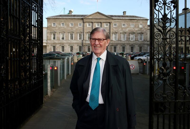 Sir Bill Cash MP leaving Leinster House, Dublin, after speaking at a parliamentary EU Affairs Committee about possible Brexit.