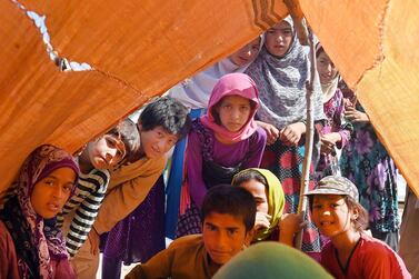 Nearly 20,000 families have been forced to flee their homes in Kunduz after the Taliban launched an assault on the northern Afghan province in April. Shah Marai / AFP / May 21, 2015