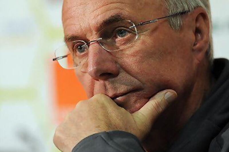 Sven Goran Eriksson will be unveiled by Al Nasr at a news conference tomorrow. Issouf Sanogo / AFP Photo