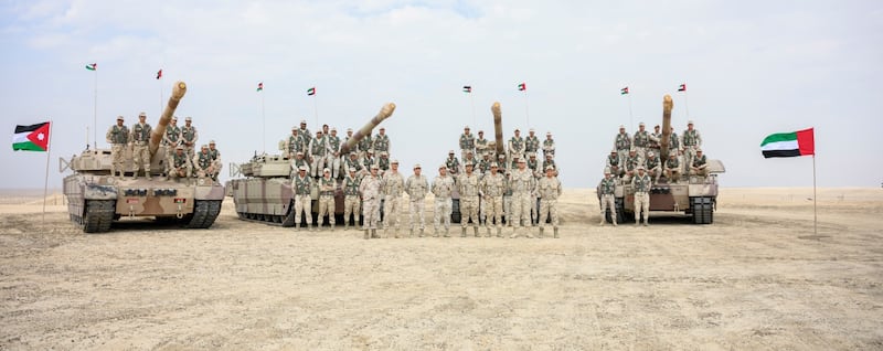 The armed forces of the UAE and Jordan demonstrate their military expertise.