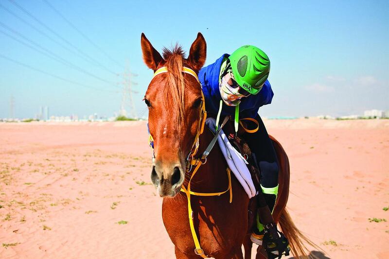 Mahra Al Shamsi has been riding horses for five years. Lee Hoagland / The National