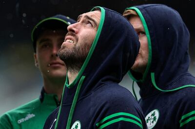 Ireland's Andrew Balbirnie shortly before the match against Afghanistan at Melbourne Cricket Ground was called off due to bad weather. AFP