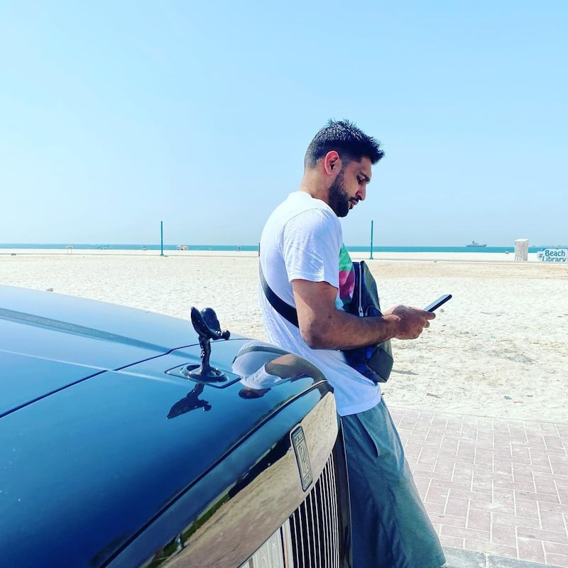 Amir Khan at Dubai's Kite Beach in September 2020. Instagram / Amir Khan 