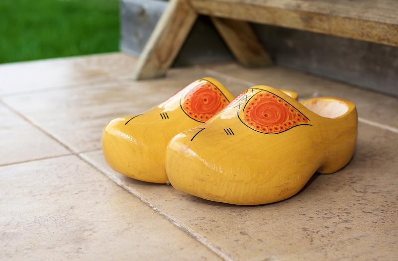 Traditional wooden Dutch clogs. Getty Images