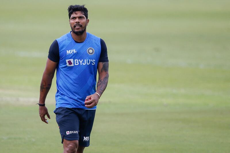 India's Umesh Yadav prepares to bowl in Centurion. AFP