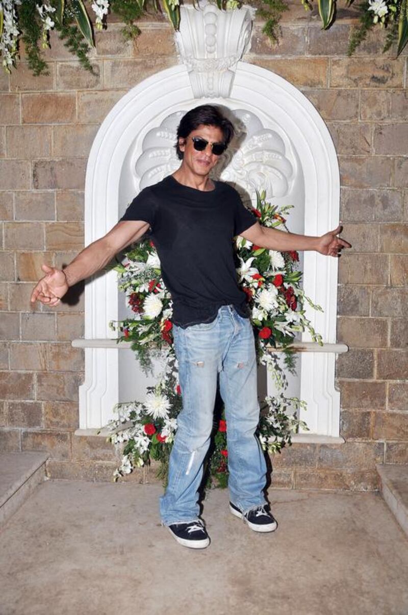 Shah Rukh Khan celebrating his 49th birthday. Courtesy Red Chillies Entertainments