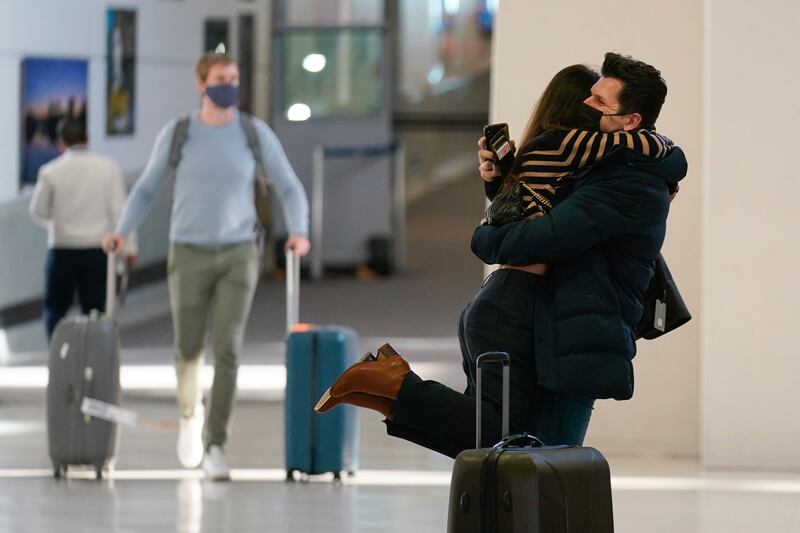 The US recently lifted restrictions on travel from a long list of countries, including Mexico, Canada and most of Europe, setting the stage for emotional reunions nearly two years in the making and providing a boost for airlines decimated by the pandemic. AP