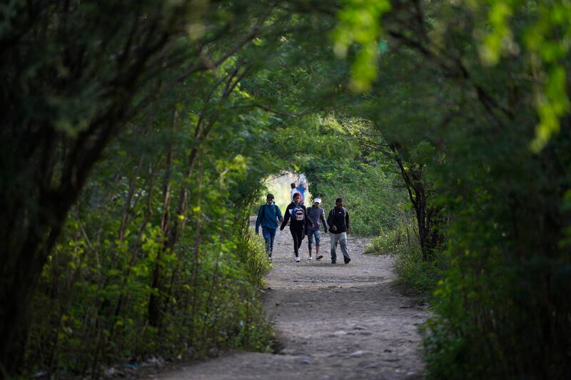 People use an illegal border crossing, known as a 'tocha', to cross from Venezuela to Colombia. AP