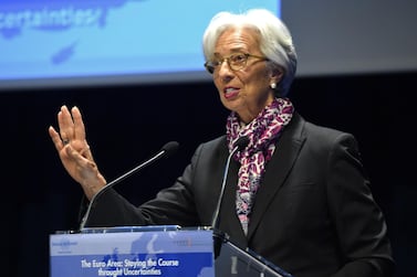 International Monetary Fund managing director Christine Lagarde, seen here in Paris in April, warned of the involvement of big technology firms in the global financial system due to fintech. AFP