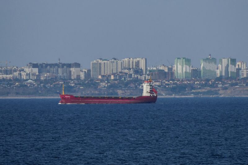Vessels have been using a temporary corridor for civilian ships in the Black Sea since Russia's withdrawal from the grain deal. EPA