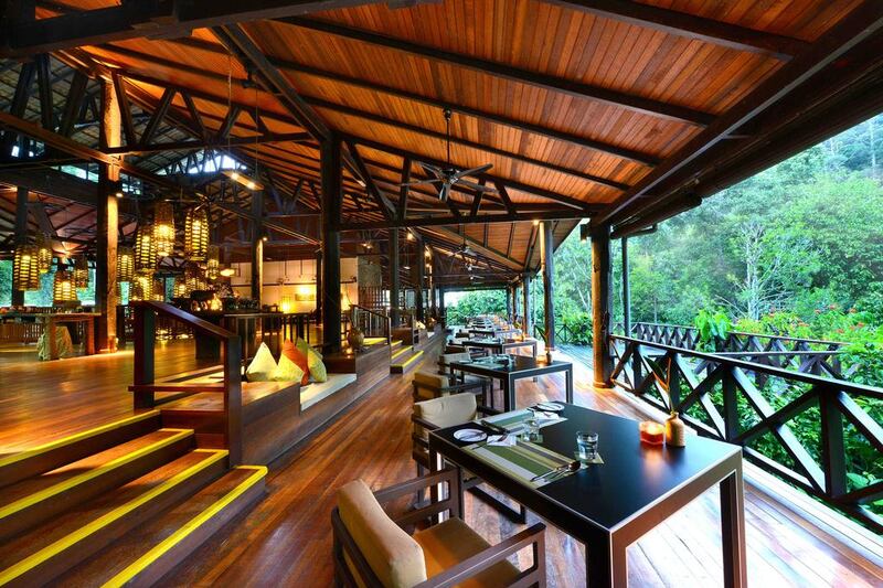 Borneo Rainforest Lodge’s restaurant Courtesy Borneo Nature Tours