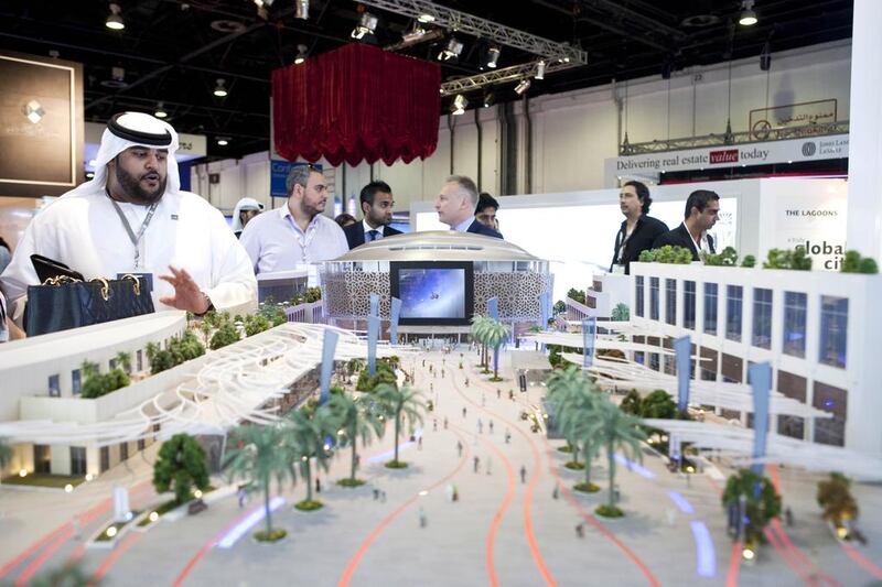 A scaled down version of the Opera district, an Emaar project. Razan Alzayani / The National