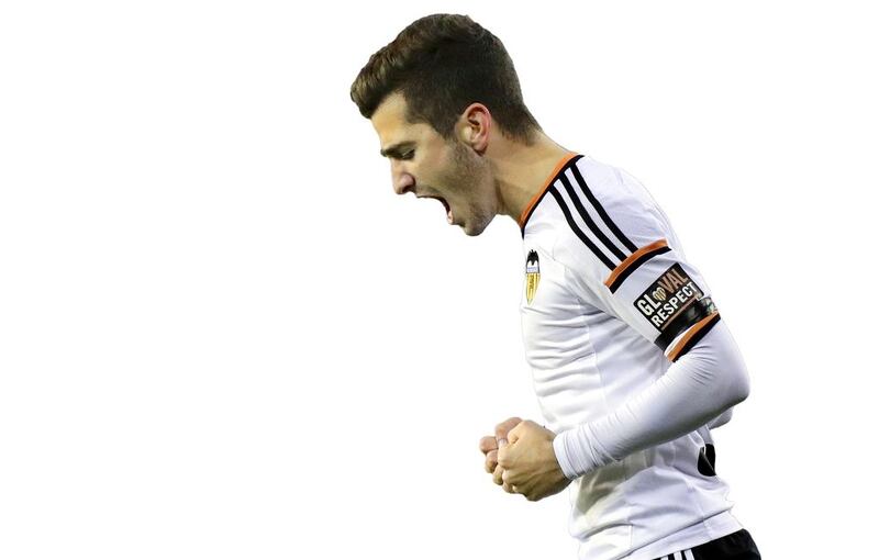 Valencia full-back Jose Gaya broke into the first-team at the end of last season and is being tipped for a future as a Spain international. Jose Jordan / AFP