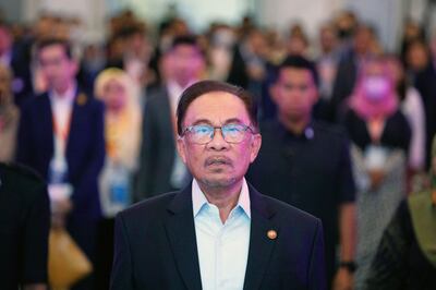 Prime Minister Anwar Ibrahim of Malaysia at an investment conference in Kuala Lumpur last week. Bloomberg
