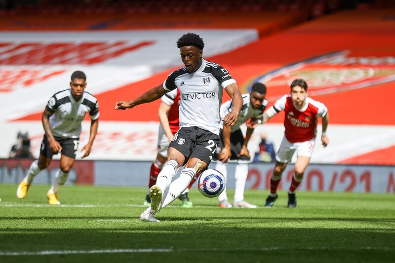 Josh Maja - 6: Former Sunderland and Bordeaux striker saw his miss-hit shot deflect off Holding and trundle agonisingly wide for a corner in first half. Drilled penalty into roof of net to put Fulham in front from only shot on target they had in entire game. EPA