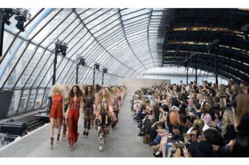 Topshop chose the former Eurostar Terminal at Waterloo Station for the presentation of its Unique collection.