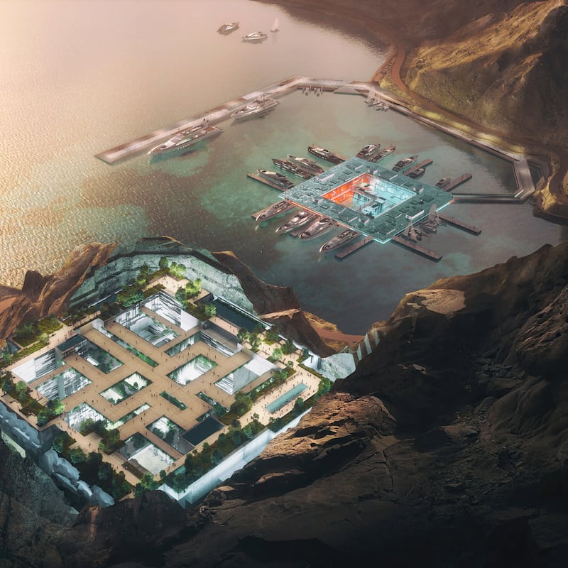 Aquellum will be a futuristic luxury and experiential space within the mountains