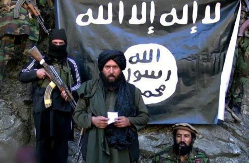 A grab from an undated video released by the Tehreek-e-Taliban Pakistan shows Hafiz Saeed, the leader of ISIS in Afghanistan who was killed in a US air strike in 2016. EPA/TTP