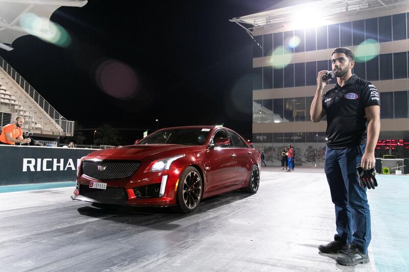 ABU DHABI, UNITED ARAB EMIRATES - JANUARY 17, 2019.

EVRT Drag Race in Yas Marina Circuit.

(Photo by Reem Mohammed/The National)

Reporter: ADAM WORKMAN
Section:  SP