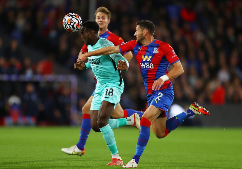 Danny Welbeck: 6 - The 30-year-old looked a threat behind the Palace backline when his side went more direct. He had one opportunity in the penalty area that was met with a good save by Guaita. Getty