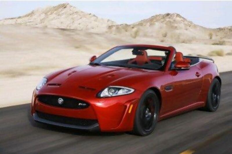 The XKR-S Convertible can make its way around the famous Nürburgring in a Porsche 911-like seven minutes and 50 seconds. Courtesy of Jaguar