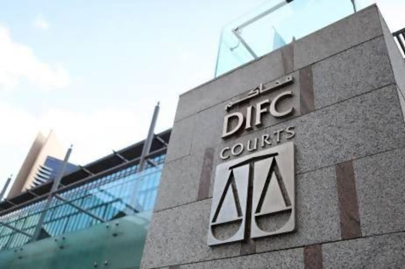 The courts at Dubai International Financial Centre have operated a pro-bono system for more than three years. Sarah Dea / The National