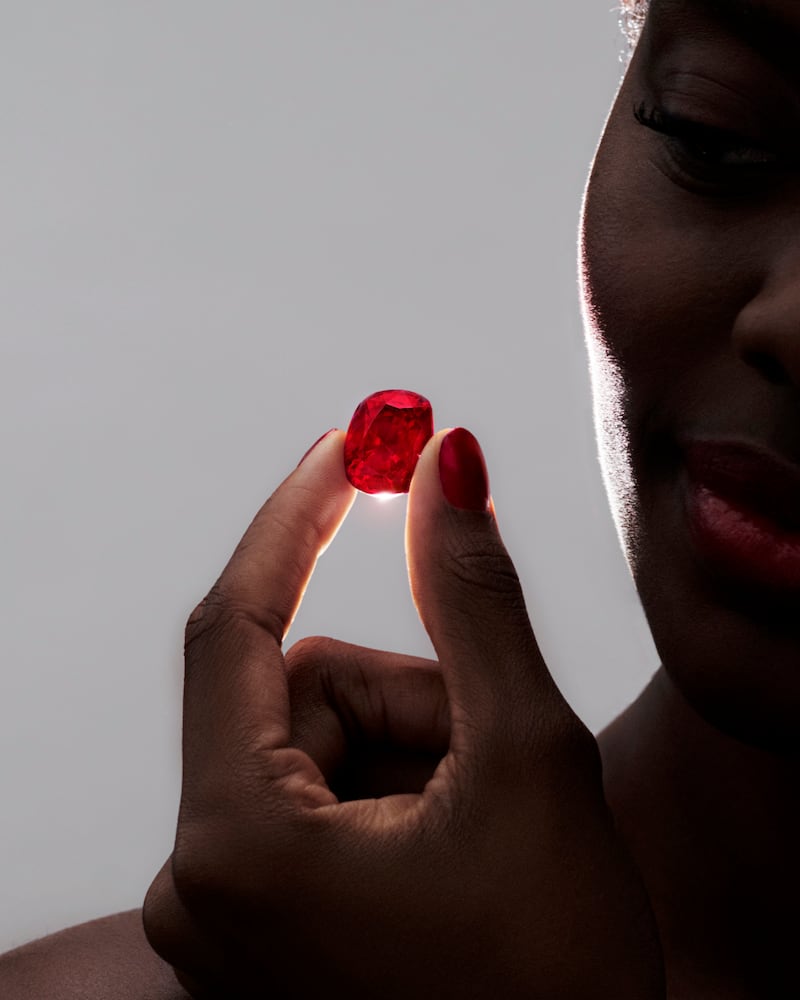 The ruby was unveiled in Dubai in 2022. Photo: Sotheby's