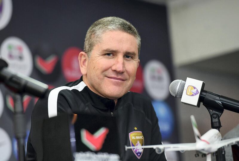 Al Ain manager Juan Carlos Garrido is not focused on title goals at this very moment. Al Ain FC