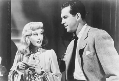 Barbara Stanwyck and Fred MacMurray in Double Indemnity. Photo: Paramount Pictures