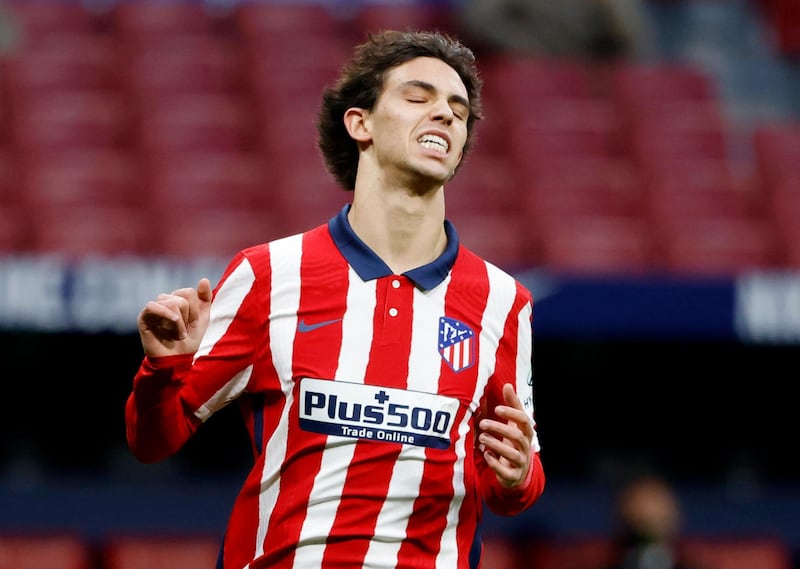 Atletico Madrid's Joao Felix during the win against Bilbao. Reuters